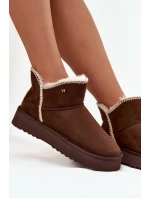 Śniegowce Damskie Na Platformie Wrangler 20253093.IKU Czekoladowe