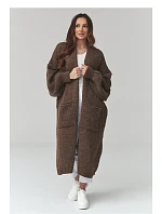 Zapínanie svetra model 226873 Makadamia