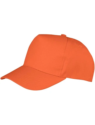 Result Headwear RC 084X 5-panelová čiapka s kšiltom 28.084X oranžová Result Headwear RC 084X 5-panelová čiapka s kšiltom 28.084X oranžová