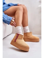 Dámske zateplené snežnice s platformou Camel Lomessa Dámske zateplené snežnice s platformou Camel Lomessa