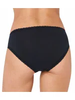 Dámske nohavičky sloggi 24/7 Cotton Lace Tai C3P - čierne - SLOGGI Dámske nohavičky sloggi 24/7 Cotton Lace Tai C3P - čierne - SLOGGI