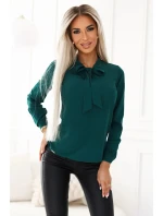 Dámska blúzka 140-24 Tmavo zelená - Numoco Dámska blúzka 140-24 Tmavo zelená - Numoco