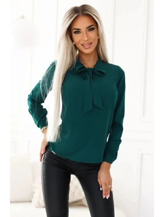 Dámska blúzka 140-24 Tmavo zelená - Numoco Dámska blúzka 140-24 Tmavo zelená - Numoco
