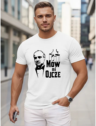 Pánske klasické bavlnené tričko s potlačou FashionStreet NX5145R Pánske klasické bavlnené tričko s potlačou FashionStreet NX5145R