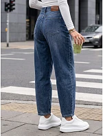 Dámske džínsy s voľným strihom „baggy fit“, modré, FashionStreet UY3096 Dámske džínsy s voľným strihom „baggy fit“, modré, FashionStreet UY3096