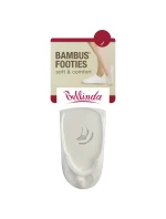 Bambusové veľmi nízke dámske ponožky BAMBUS FOOTIES SOCKS - BELLINDA - biele