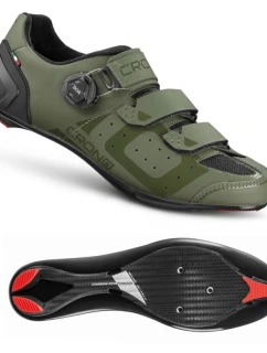 CRONO cestná obuv CR-3-22 zelená 46 kompozitná