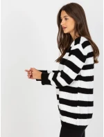 Dámsky sveter LC SW 8030 biely a čierny