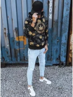 Pánska mikina s potlačou čierna FashionStreet BX5318