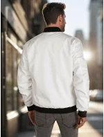 Pánska prechodná bunda bomber béžová FashionStreet TX5028 Pánska prechodná bunda bomber béžová FashionStreet TX5028