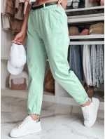 Dámske nohavice chinos s opaskom RELCIX mint FashionStreet UY2581