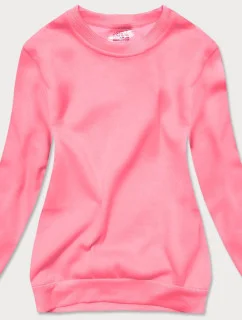 Svetloružová dámska tepláková mikina so sťahovacími lemami (W01-20)