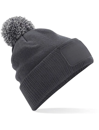 Beechfield B 443 Pletená čiapka Snowstar® 53.0443 grafitovo šedá/svetlo šedá