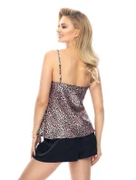 Set Yamila I Satin Leopard (Top + šortky) - Irall Set Yamila I Satin Leopard (Top + šortky) - Irall