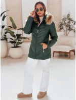 Dámska prešívaná zimná bunda SOLARIS zelená FashionStreet TY4008