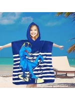 PončoBavlnené svetové detské plážové pončo s kapucňou 60x60