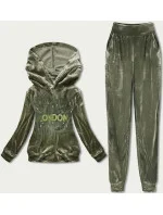 Zelený velúrový dres s aplikáciou (81217)