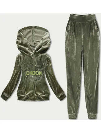 Zelený velúrový dres s aplikáciou (81217)