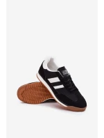 Buty Sportowe Sneakersy Męskie Czarne Sivara