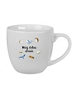 Personalizovaný keramický hrnček s objemom 400 ml s letnou kombináciou Personalizovaný keramický hrnček s objemom 400 ml s letnou kombináciou