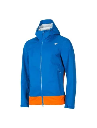 Pánska trekingová bunda H4Z19-KUMT001 modro-oranžová - 4F