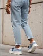 Dámske semišové tenisky s ozdobnou platformou modré FashionStreet ZY1416 Dámske semišové tenisky s ozdobnou platformou modré FashionStreet ZY1416