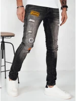 Pánske tmavosivé džínsové nohavice FashionStreet UX4150 Pánske tmavosivé džínsové nohavice FashionStreet UX4150
