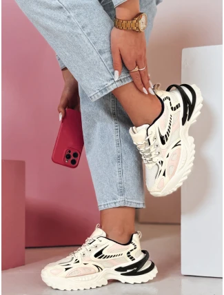 Dámske športové tenisky BLAZERO beige FashionStreet ZY0901 Dámske športové tenisky BLAZERO beige FashionStreet ZY0901