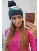 Dámska čiapka Owl K340 navy blue