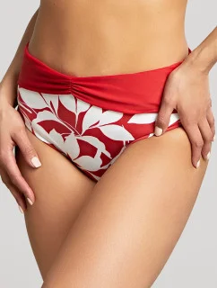 Dámsky spodný diel plaviek Oasis SW1587 Červená s bielou - Panache