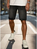 Pánske džínsové šortky čierne FashionStreet SX2500 Pánske džínsové šortky čierne FashionStreet SX2500
