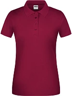 Daiber JN 873 Dámske pracovné polo tričko z bio piqué 02.0873, farba wine Daiber JN 873 Dámske pracovné polo tričko z bio piqué 02.0873, farba wine