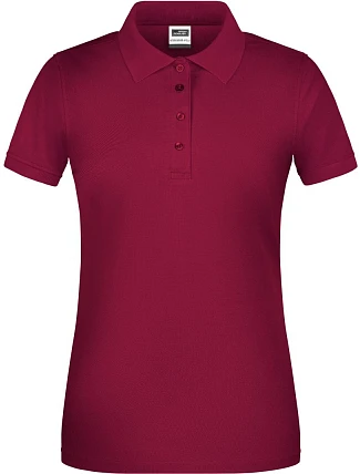 Daiber JN 873 Dámske pracovné polo tričko z bio piqué 02.0873, farba wine Daiber JN 873 Dámske pracovné polo tričko z bio piqué 02.0873, farba wine