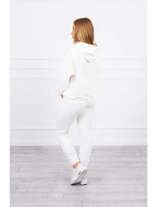 Tepláková súprava s kapucňou ecru