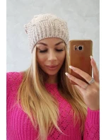 Sandra K210 svetlo béžová fleecová čiapka Sandra K210 svetlo béžová fleecová čiapka