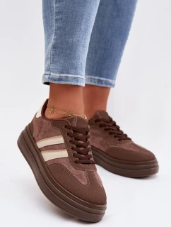 Dámské tenisky na platformě Hnědé Galleria