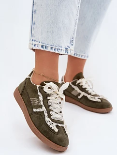 Dámské tenisky s krajkou zelené Ilrene