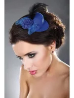 Ozdoba do vlasov Mini Top Hat Model 11 Blue - LivCo Corsetti