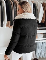 Dámska zimná manšestrová bunda TRENDYGLAM black FashionStreet TY4357