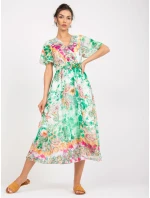 Šaty DHJ SK 15967 1.01P biela zelená