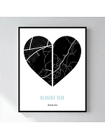 Personalizovaný magický fotorámik – 50x70 – Dve miesta, jedno srdce Personalizovaný magický fotorámik – 50x70 – Dve miesta, jedno srdce