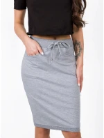 Dámska sukňa RV SD 4793 1.32 Svetlosivá - FPrice Dámska sukňa RV SD 4793 1.32 Svetlosivá - FPrice