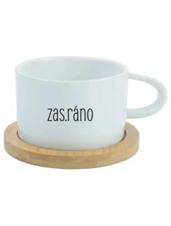 ZAS_RÁNO - biely pohár na makrónky 200 ml