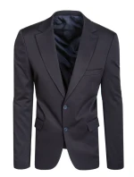 Pánske jednoradové sako v tmavomodrej farbe FashionStreet MX0630