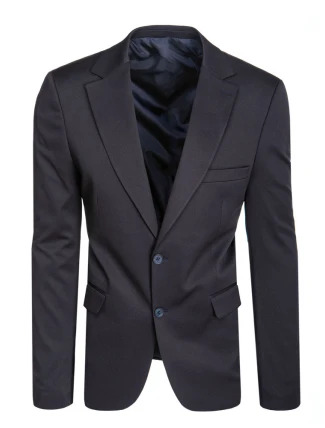 Pánske jednoradové sako v tmavomodrej farbe FashionStreet MX0630