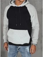 Pánska základná mikina s kapucňou čierna FashionStreet BX5889