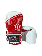 RPU-FOLK 12 oz biele a červené boxerské rukavice