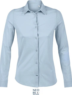 NEOBLU Balthazar Dámska blúzka s dlhými rukávmi 24.3199 soft blue