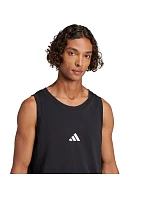 Pánske tričko adidas Essentials Small Logo Tank, čierne, JE8986 Pánske tričko adidas Essentials Small Logo Tank, čierne, JE8986