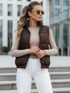 Dámska prešívaná vesta URBANELLE hnedá FashionStreet TY4970